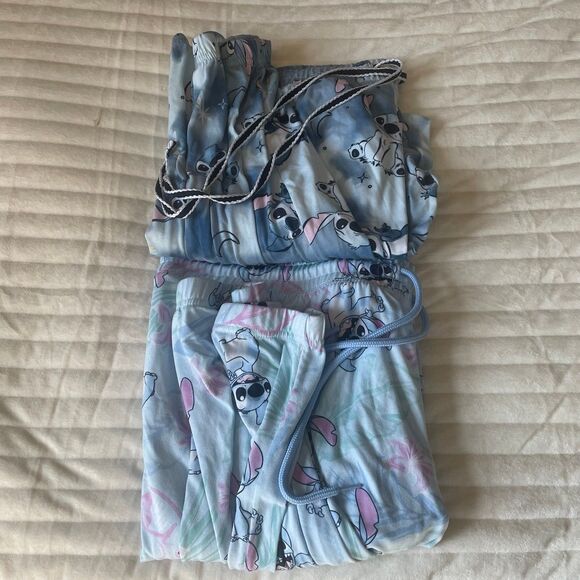 Lilo & Stitch Set of Two Women’s Jogger Style Drawstring Pajama Pants Size XL - Picture 2 of 8